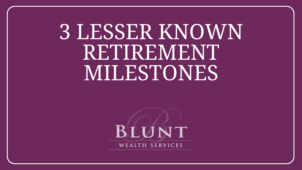 3 lesser known retirement milestones